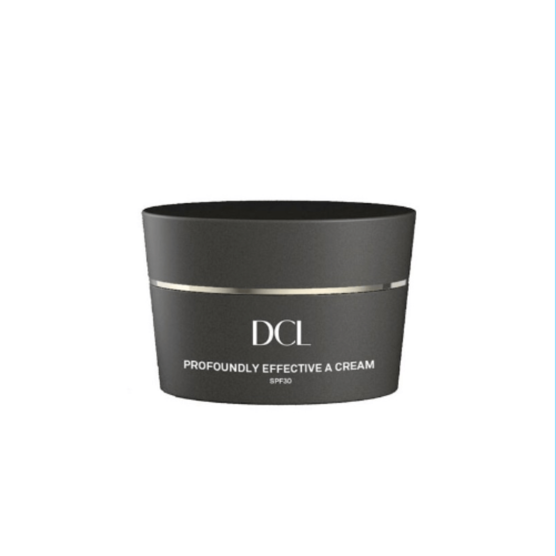 DCL SKINCARE Profoundly Effective A Cream SPF 30: Achieve profound skin transformation with DCL SKINCARE Profoundly Effective A Cream SPF 30, a powerful anti-aging cream enriched with retinol that helps reduce the appearance of fine lines, wrinkles, and discoloration while providing sun protection for a youthful and radiant complexion.