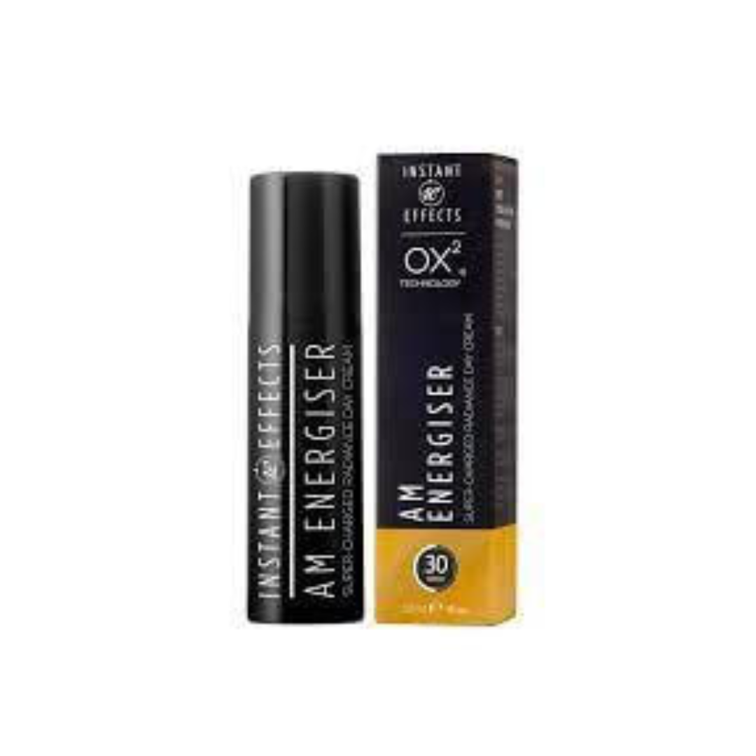 INSTANT EFFECTS AM Energiser: Kickstart your day with INSTANT EFFECTS AM Energiser, a powerful skincare product that energizes and revitalizes your skin, leaving it refreshed, radiant, and ready to take on the day.