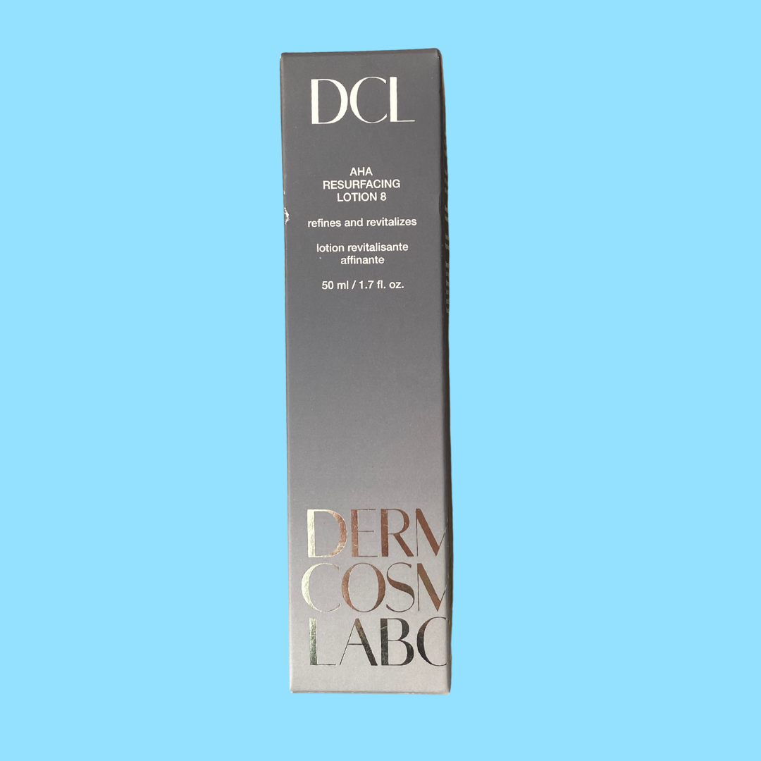 DCL SKINCARE AHA Resurfacing Lotion 8: Reveal smoother and more radiant skin with the DCL SKINCARE AHA Resurfacing Lotion 8, a potent exfoliating lotion formulated with alpha hydroxy acids to improve skin texture and tone