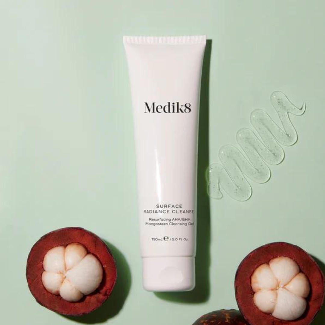 MEDIK8 Surface Radiance Cleanse 150ml: Revitalize your skin with MEDIK8 Surface Radiance Cleanse, a gentle yet effective exfoliating cleanser that removes impurities, brightens the complexion, and promotes a radiant and clear skin surface