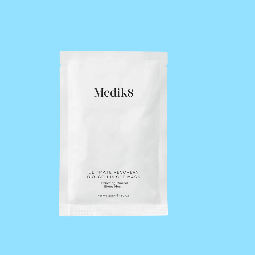 MEDIK8 Ultimate Recovery Bio-Cellulose Mask 6: Restore and rejuvenate your skin with MEDIK8 Ultimate Recovery Bio-Cellulose Mask, a soothing and hydrating mask that helps to calm and nourish stressed and compromised skin for a revitalised and radiant appearance.
