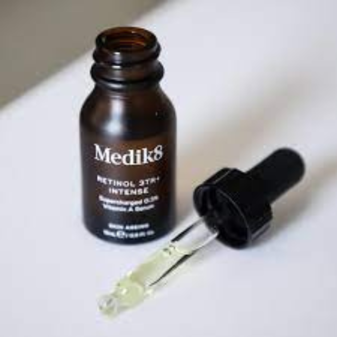 MEDIK8 Retinol 3 TR Intense 15ml: Transform your skin with MEDIK8 Retinol 3 TR Intense, an advanced retinol serum that targets fine lines, wrinkles, and uneven skin texture for a smoother, more youthful complexion.