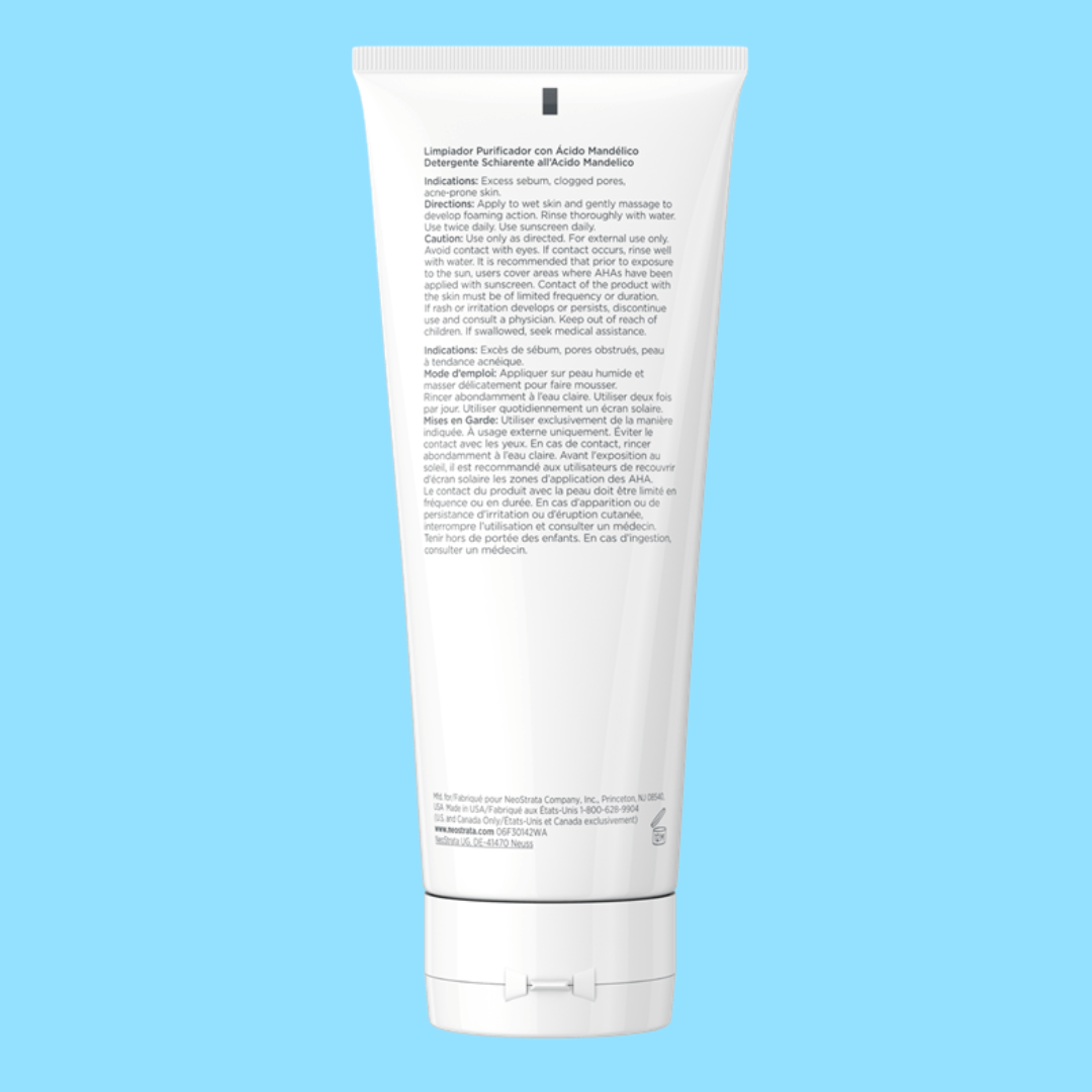 NEOSTRATA Clarify Mandelic Clarifying Cleanser 200ml: Achieve clarified and blemish-free skin with NEOSTRATA Clarify Mandelic Clarifying Cleanser, a gentle yet effective cleanser formulated with mandelic acid to exfoliate and purify the skin, promoting a clearer and smoother complexion.