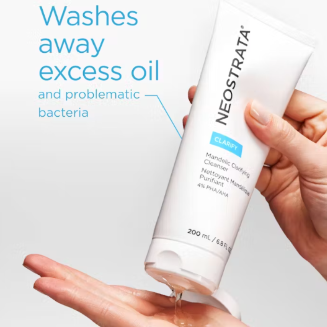 NEOSTRATA Clarify Mandelic Clarifying Cleanser 200ml: Achieve clarified and blemish-free skin with NEOSTRATA Clarify Mandelic Clarifying Cleanser, a gentle yet effective cleanser formulated with mandelic acid to exfoliate and purify the skin, promoting a clearer and smoother complexion.