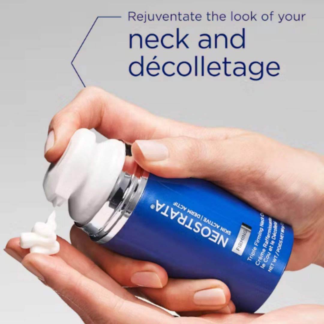NEOSTRATA Skin Active Triple Firming Neck Cream 80g: Transform your neck and décolletage with NEOSTRATA Skin Active Triple Firming Neck Cream, a powerful cream that targets sagging and lack of firmness, improving elasticity and rejuvenating the skin for a smoother and more youthful-looking neck and décolletage.