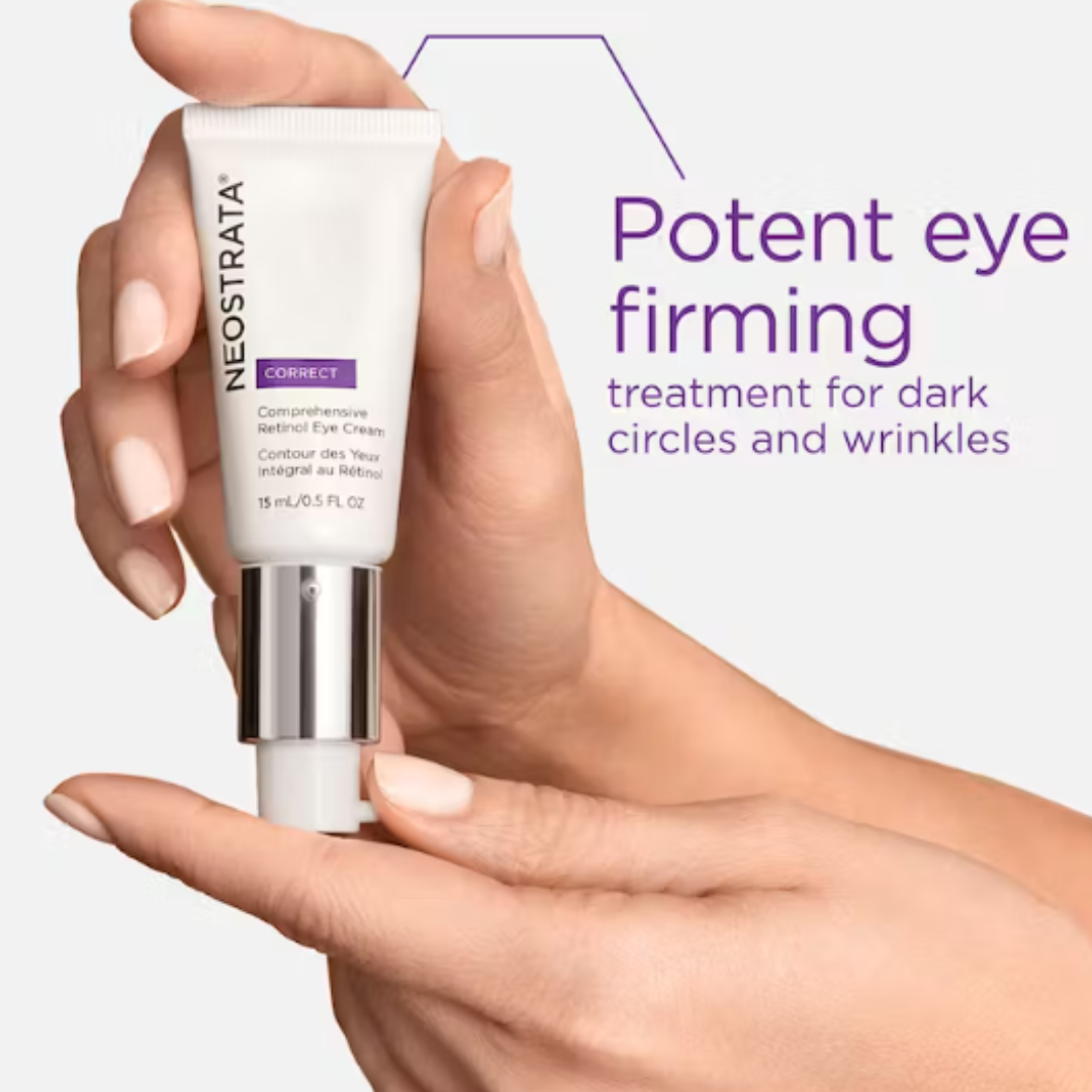 NEOSTRATA Correct Comprehensive Retinol Eye Cream 15ml: Renew and correct your under-eye area with NEOSTRATA Correct Comprehensive Retinol Eye Cream, a targeted treatment that reduces the appearance of fine lines, wrinkles, and dark circles, revealing a brighter, smoother, and more youthful-looking eye contour.