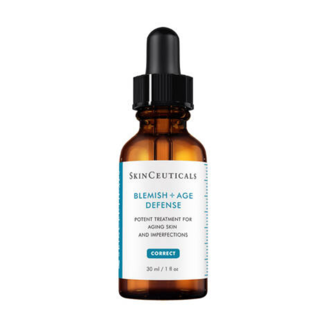 SKINCEUTICALS Blemish + Age Defence 30ml: Combat blemishes and signs of aging with SKINCEUTICALS Blemish + Age Defence, a targeted serum that helps to reduce acne breakouts, minimize pore congestion, and diminish the appearance of fine lines and wrinkles for a clearer, smoother, and more youthful-looking complexion