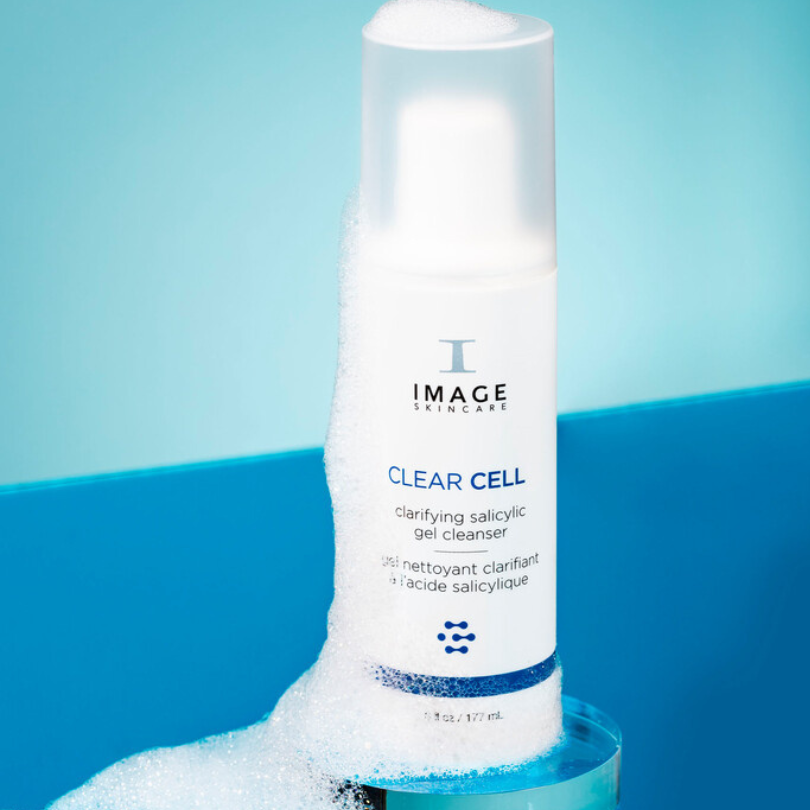 Purify and balance your skin with IMAGE SKINCARE Clear Cell Clarifying Gel Cleanser, a refreshing and clarifying cleanser that gently removes impurities, excess oil, and makeup, leaving the skin clear, balanced, and refreshed.