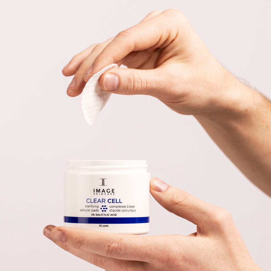 Keep your skin clear and blemish-free with the power of IMAGE SKINCARE Clear Cell Salicylic Clarifying Pads. These convenient pads are infused with salicylic acid, a potent ingredient known for its ability to exfoliate and unclog pores, helping to prevent and treat acne breakouts. With 60 pads in each container, they are perfect for on-the-go use and are suitable for all skin types. Experience the clarifying and refreshing benefits of these pads, leaving your skin clean, smooth, and balanced.
