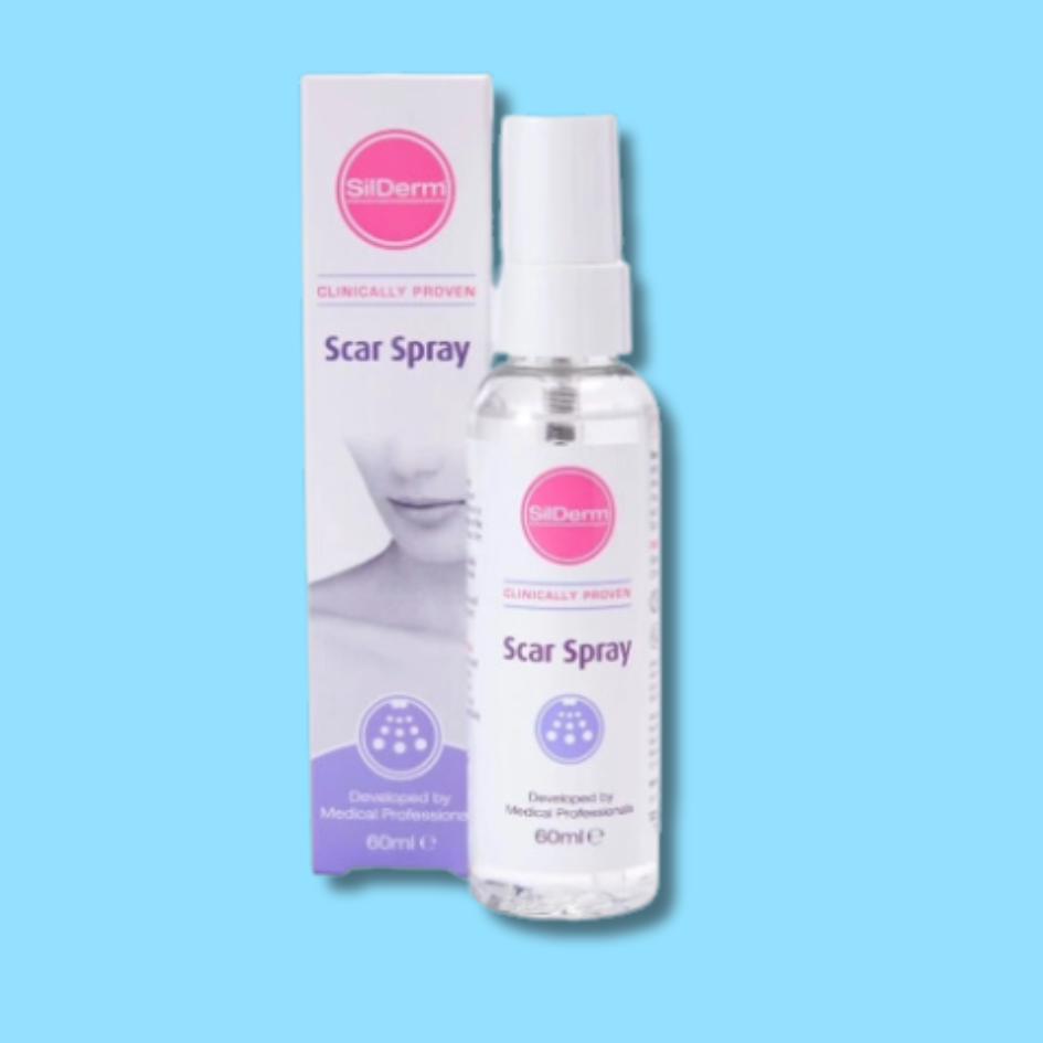 SILDERM Scar Spray: Fade and improve the appearance of scars with SILDERM Scar Spray, a convenient and easy-to-use spray that helps to reduce the visibility of scars, promoting smoother and more even skin.
