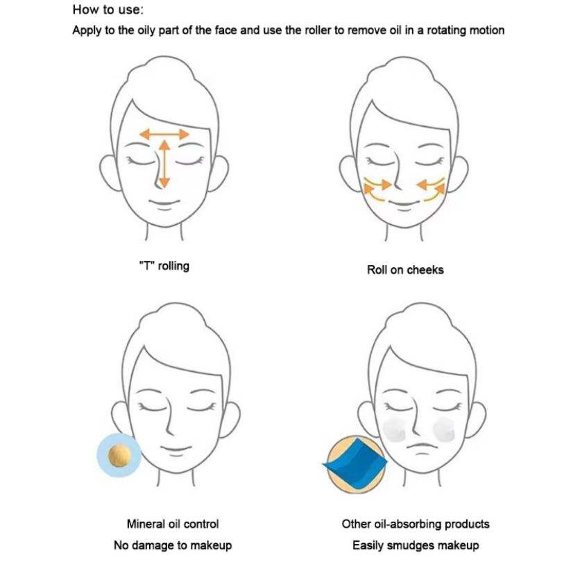 Face Oil Absorbing Roller Volcanic Stone