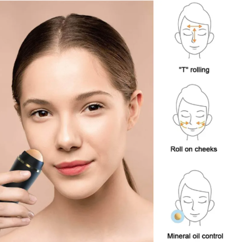 Face Oil Absorbing Roller Volcanic Stone