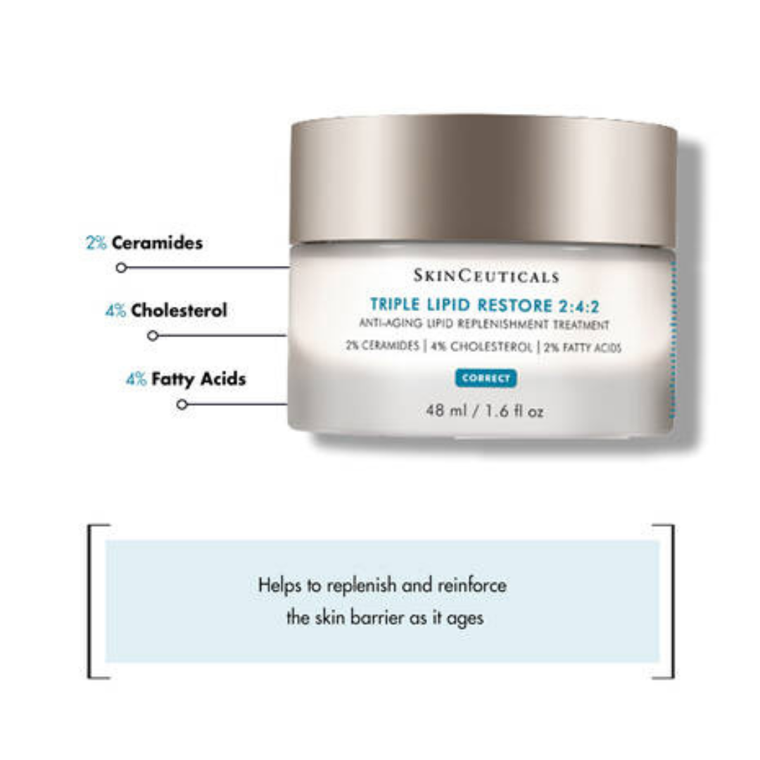 SKINCEUTICALS Triple Lipid Restore 2:4:2 48ml - Nourishing Anti-Aging Moisturizer with Essential Lipids for Youthful and Hydrated Skin