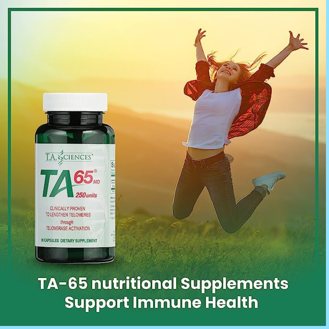 TA-65 Md 90 Capsules - 150% Stronger Dosage & 3-Month Supply for Enhanced Cellular Health and Longevity