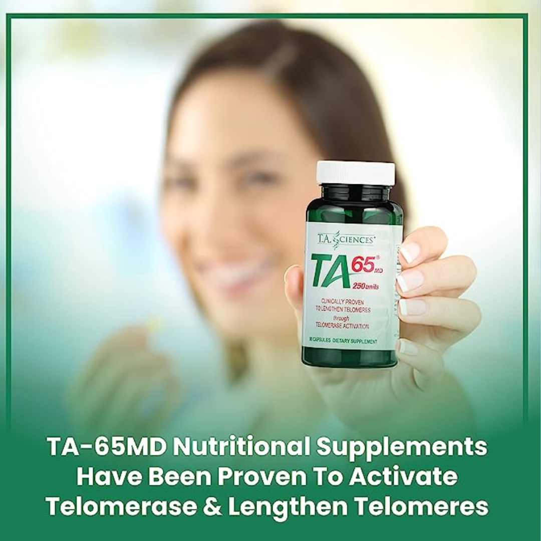TA-65 Md 90 Capsules - 150% Stronger Dosage & 3-Month Supply for Enhanced Cellular Health and Longevity