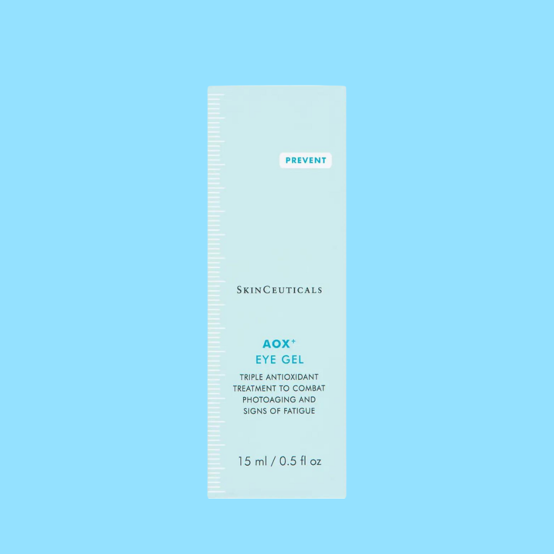 SKINCEUTICALS AOX+ Eye Gel 15ml: Revitalize and protect the delicate eye area with SKINCEUTICALS AOX+ Eye Gel, a potent antioxidant-rich gel that reduces the signs of aging, such as fine lines, wrinkles, and puffiness, while providing a protective shield against environmental damage for a more youthful and refreshed appearance.