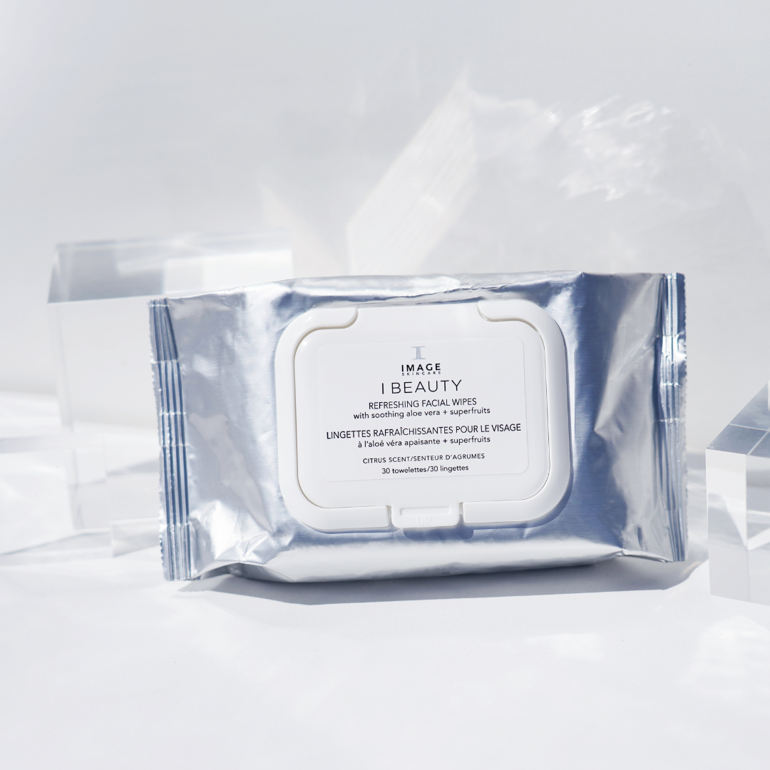 Experience instant refreshment and convenience with the I Beauty Refreshing Facial Wipes by IMAGE SKINCARE. These gentle and effective wipes effortlessly remove dirt, oil, and makeup, leaving your skin feeling clean and revitalized. Perfect for on-the-go use and suitable for all skin types, these 30 towelettes are a must-have addition to your skincare routine.