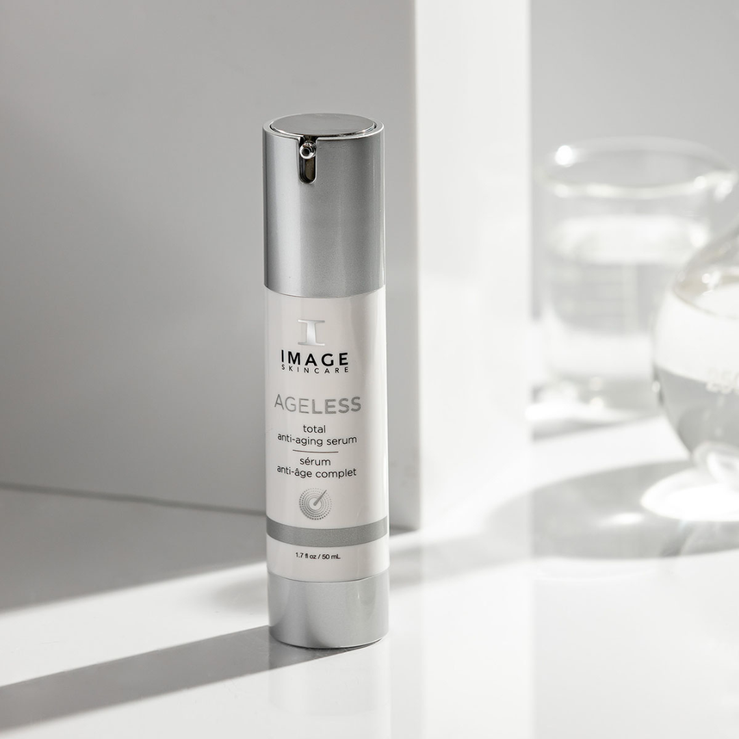 Unleash the power of age-defying ingredients with the Ageless Total Anti-Aging Serum by IMAGE SKINCARE. This potent serum is packed with advanced anti-aging ingredients to target and diminish the signs of aging. It helps to reduce the appearance of wrinkles, fine lines, and age spots, while promoting a more youthful and radiant complexion. Elevate your skincare routine with the Ageless Total Anti-Aging Serum.