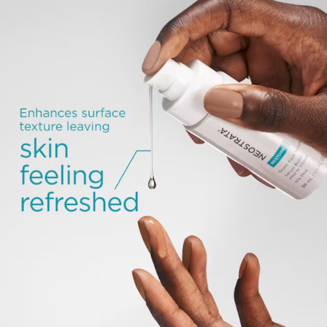 NEOSTRATA Restore Bionic Face Serum 30ml: Restore and replenish your skin with NEOSTRATA Restore Bionic Face Serum, a revitalizing serum that deeply hydrates, smoothens, and improves the overall texture and appearance of your skin for a radiant and youthful complexion