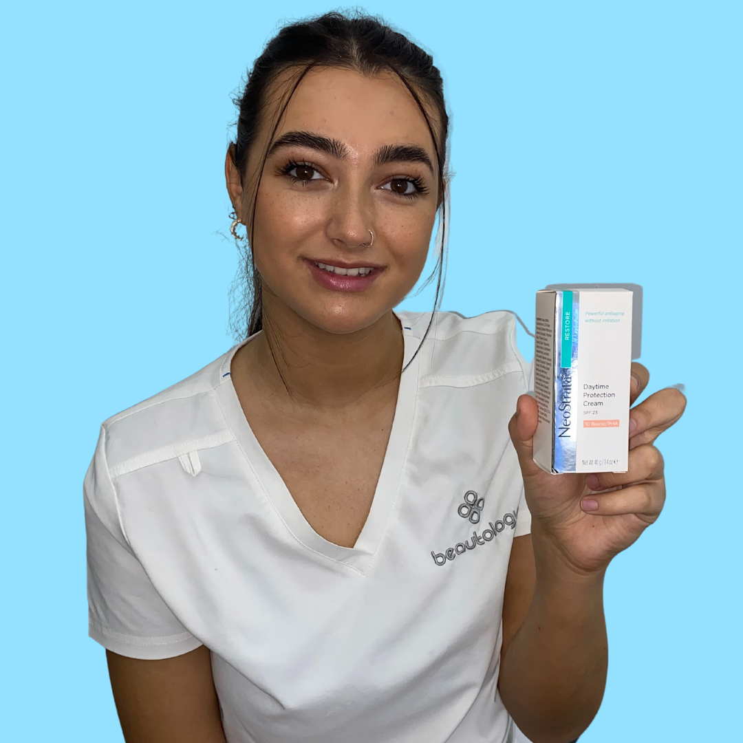 NEOSTRATA Restore Daytime Protection Cream with Sunscreen Broad Spectrum SPF23 40g: Shield and nourish your skin with NEOSTRATA Restore Daytime Protection Cream, a protective cream with broad-spectrum SPF23 that helps defend against harmful UV rays while providing hydration and promoting a healthy and rejuvenated complexion.