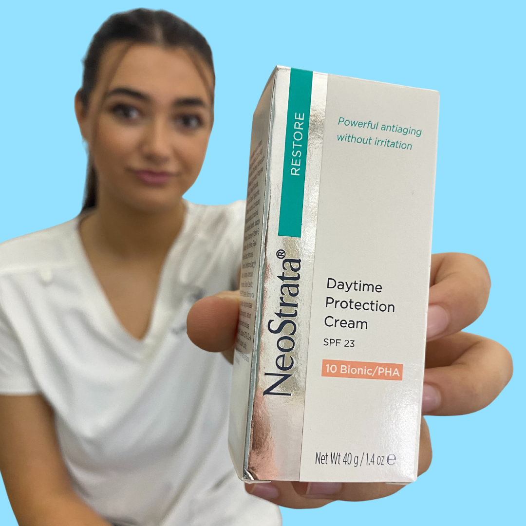 NEOSTRATA Restore Daytime Protection Cream with Sunscreen Broad Spectrum SPF23 40g: Shield and nourish your skin with NEOSTRATA Restore Daytime Protection Cream, a protective cream with broad-spectrum SPF23 that helps defend against harmful UV rays while providing hydration and promoting a healthy and rejuvenated complexion.