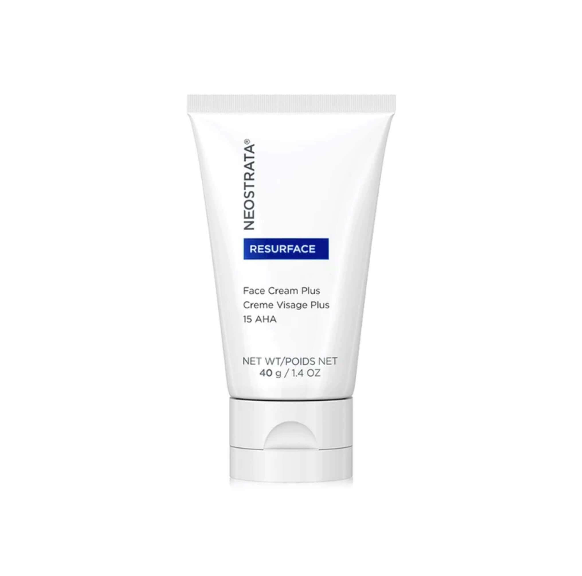 EOSTRATA Resurface Face Cream Plus 40g: Renew and rejuvenate your skin with NEOSTRATA Resurface Face Cream Plus, a powerful face cream enriched with alpha hydroxy acids (AHAs) that helps to exfoliate, smoothen, and improve the overall texture and tone of your skin for a youthful and radiant complexion.