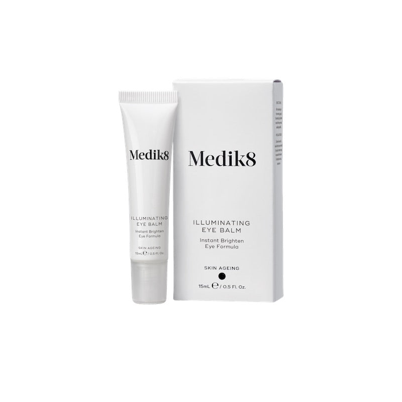 MEDIK8 Illuminating Eye Balm 15ml: Brighten and rejuvenate your under-eye area with MEDIK8 Illuminating Eye Balm, a nourishing balm that targets dark circles, puffiness, and signs of fatigue for a refreshed and illuminated appearance.