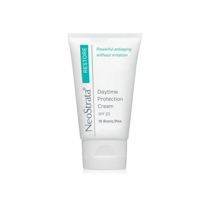 NEOSTRATA Restore Daytime Protection Cream with Sunscreen Broad Spectrum SPF23 40g: Shield and nourish your skin with NEOSTRATA Restore Daytime Protection Cream, a protective cream with broad-spectrum SPF23 that helps defend against harmful UV rays while providing hydration and promoting a healthy and rejuvenated complexion.
