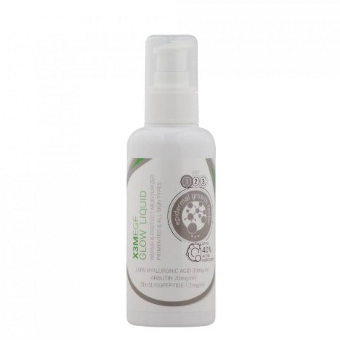 CLINICCARE X3M EGF Glow Liquid Moisturiser 100ml - Hydrate and illuminate your skin with our EGF-infused liquid moisturizer for a glowing and healthy complexion