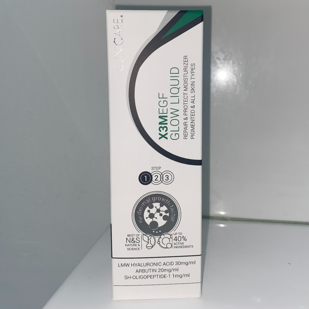 CLINICCARE X3M EGF Glow Liquid Moisturiser 100ml - Hydrate and illuminate your skin with our EGF-infused liquid moisturizer for a glowing and healthy complexion