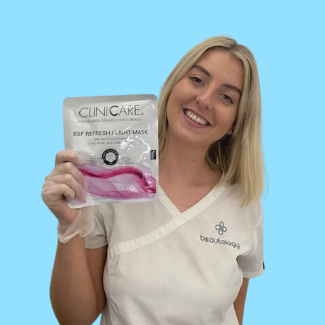 CLINICCARE EGF Refresh/Tight Mask - 1 Mask 35g - Experience the refreshing and tightening effects of our EGF-infused mask for youthful, rejuvenated skin