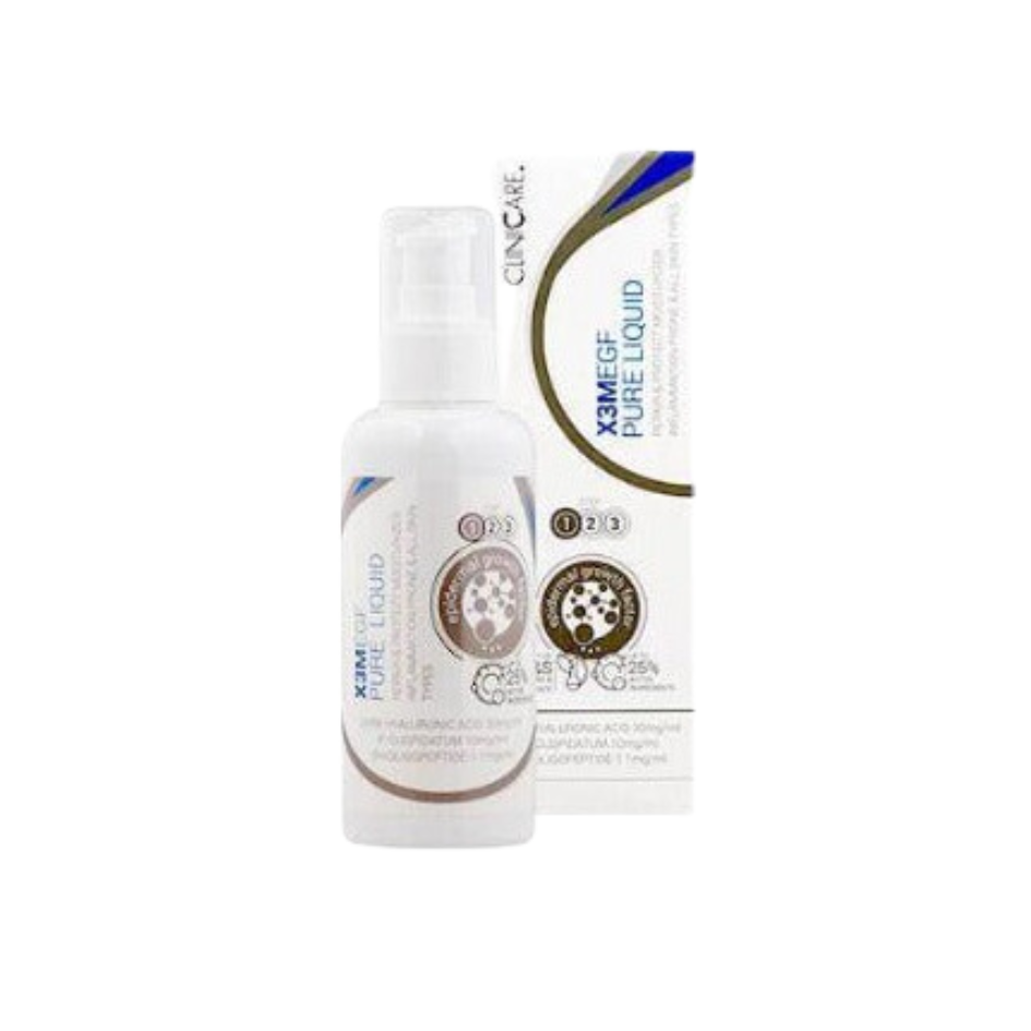 CLINICCARE X3M EGF Pure Liquid Moisturiser 100ml - Nourish and hydrate your skin with our pure EGF-infused liquid moisturizer for a revitalized and healthy complexion