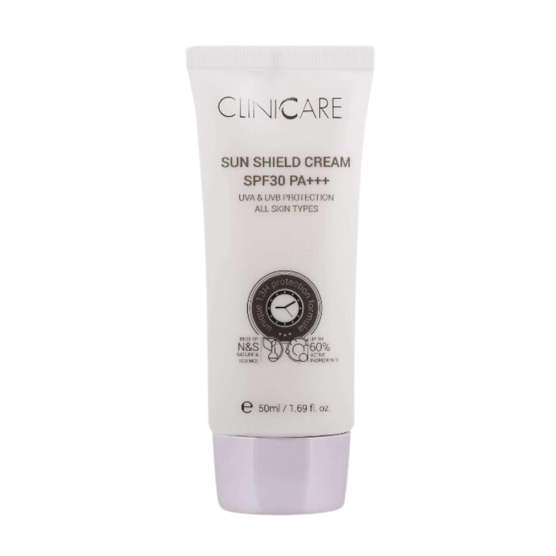 CLINICCARE Sun Shield Cream SPF30 50ml - Protect your skin from harmful UV rays with our effective sun shield cream for a safe and sun-kissed glow