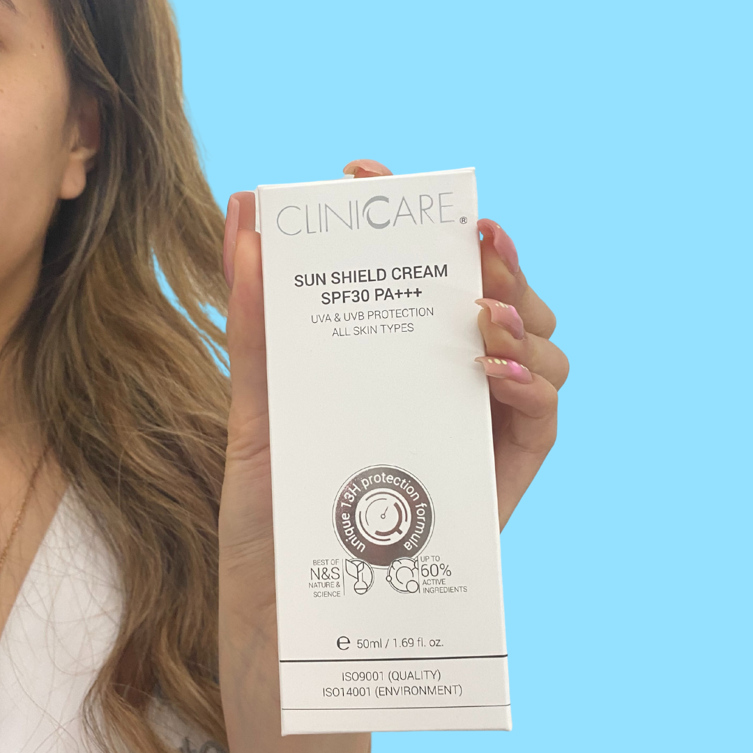 CLINICCARE Sun Shield Cream SPF30 50ml - Protect your skin from harmful UV rays with our effective sun shield cream for a safe and sun-kissed glow