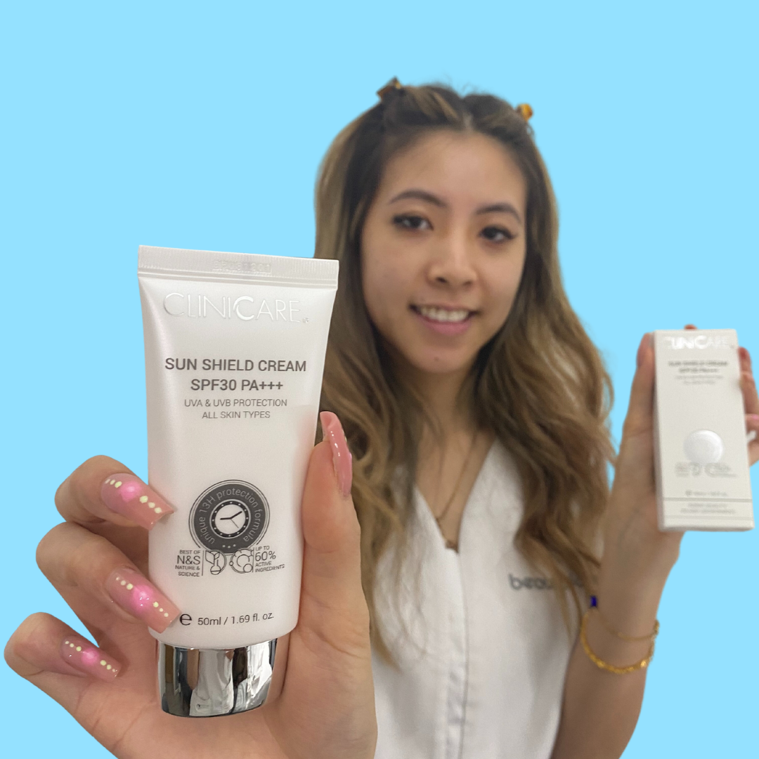 CLINICCARE Sun Shield Cream SPF30 50ml - Protect your skin from harmful UV rays with our effective sun shield cream for a safe and sun-kissed glow