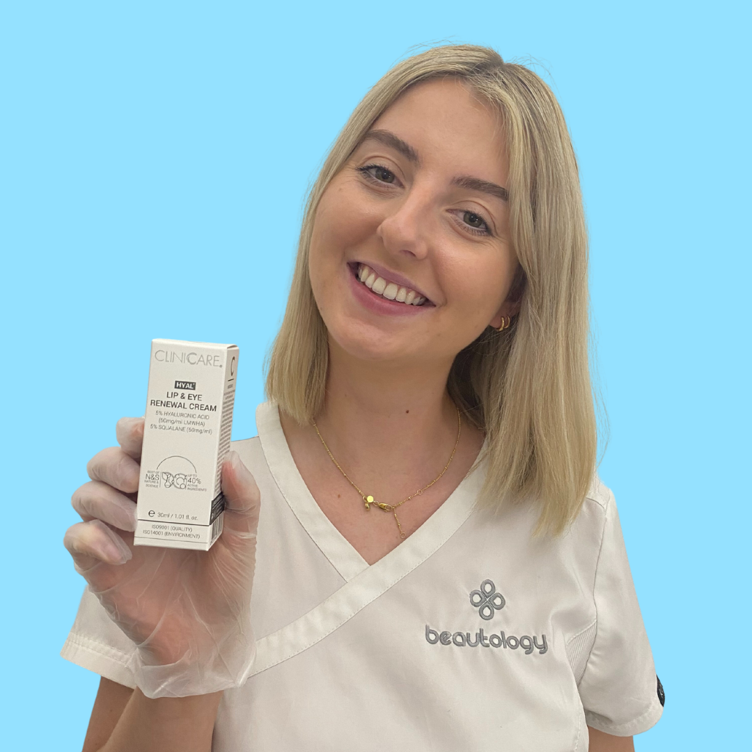 CLINICCARE Lip & Eye Renewal Cream Hyal+ 30ml - Rejuvenate and hydrate your lips and eyes with our advanced cream for a youthful, refreshed appearance