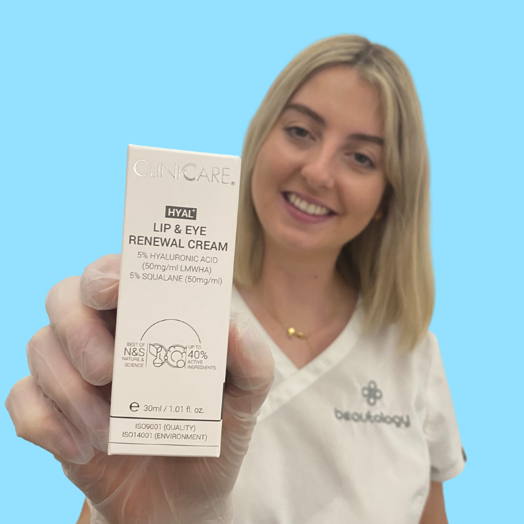 CLINICCARE Lip & Eye Renewal Cream Hyal+ 30ml - Rejuvenate and hydrate your lips and eyes with our advanced cream for a youthful, refreshed appearance
