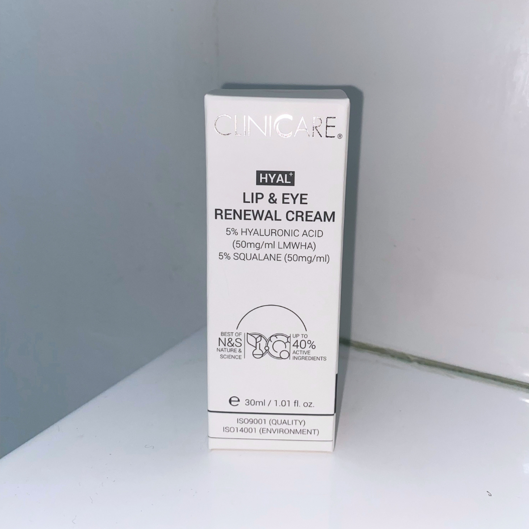 CLINICCARE Lip & Eye Renewal Cream Hyal+ 30ml - Rejuvenate and hydrate your lips and eyes with our advanced cream for a youthful, refreshed appearance