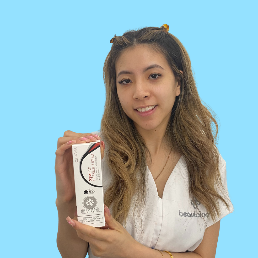CLINICCARE X3M EGF Refresh Liquid Moisturiser 100ml - Energize and hydrate your skin with our refreshing EGF-infused liquid moisturizer for a revitalized and glowing complexion.