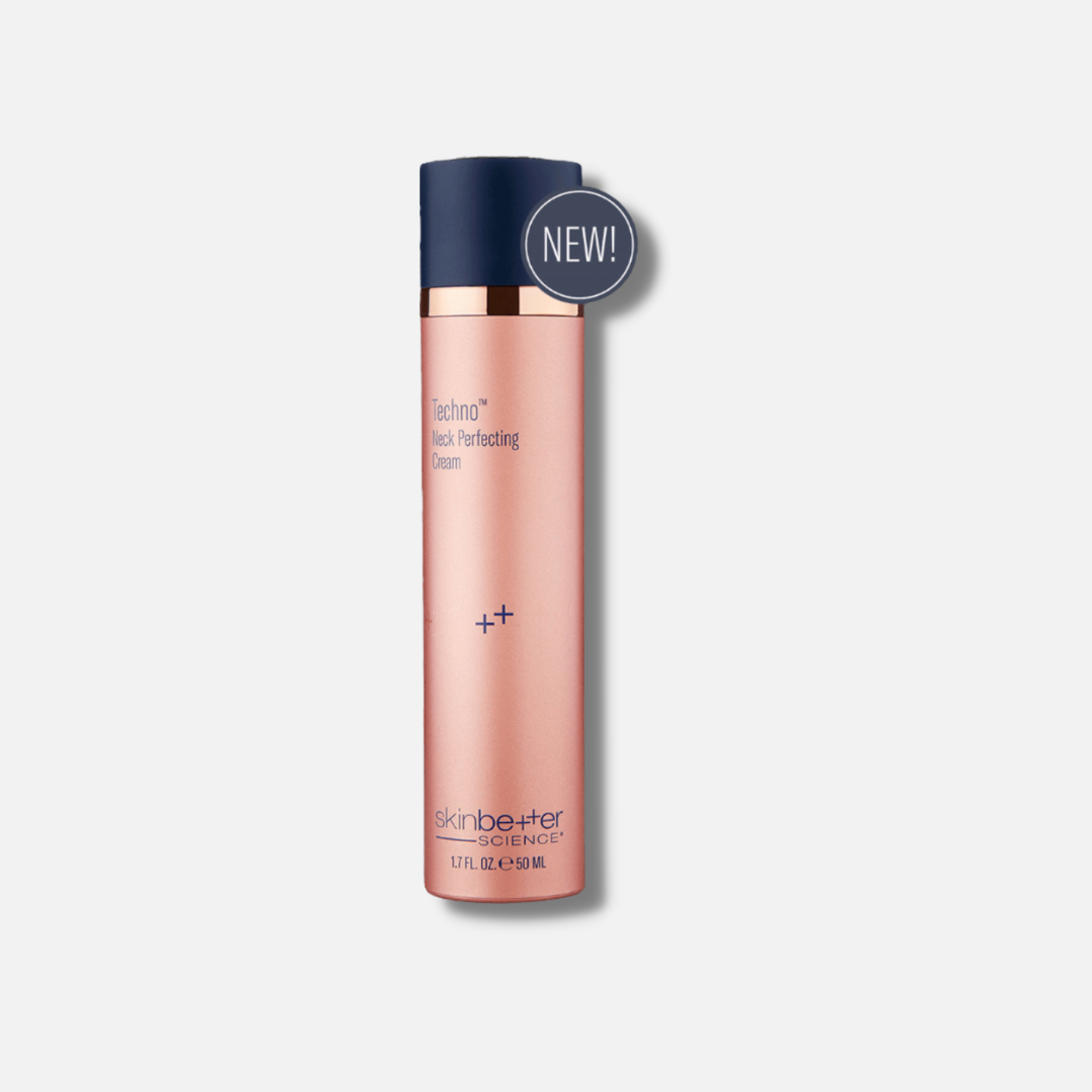 Experience the power of SKINBETTER SCIENCE Techno Neck Perfecting Cream. This advanced formula targets visible signs of aging on the neck and décolleté, delivering a firmer, smoother, and more youthful-looking appearance.