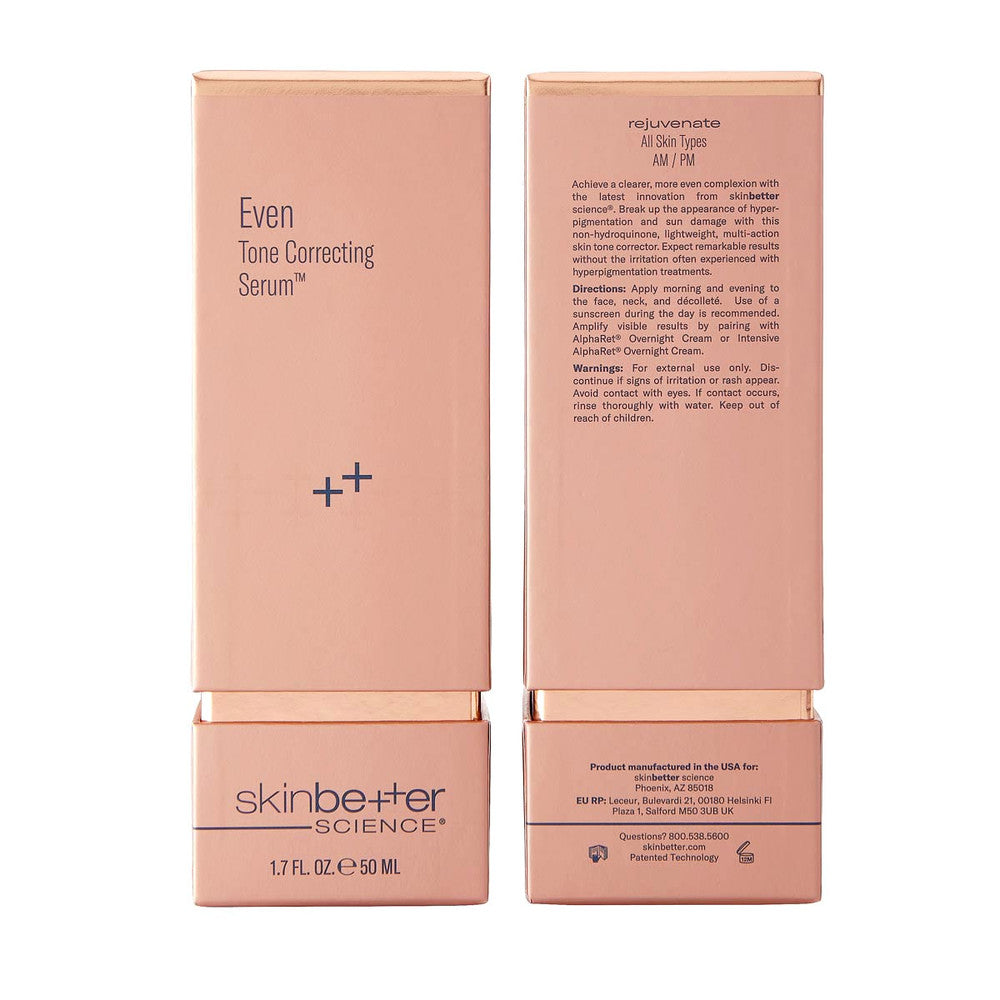 Transform your skin with SKINBETTER SCIENCE Rejuvenate Even Tone Correcting Serum 50ml. Say goodbye to dark spots and uneven skin tone. Shop now for radiant skin!