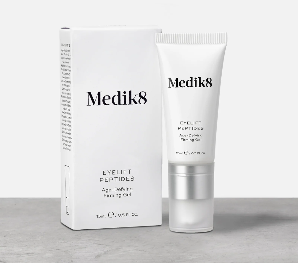 MEDIK8 Eyelift Peptides 15ml: Rejuvenate your eyes with MEDIK8 Eyelift Peptides, a powerful eye cream infused with peptides to help reduce the appearance of fine lines, wrinkles, and puffiness, for a refreshed and youthful eye area.
