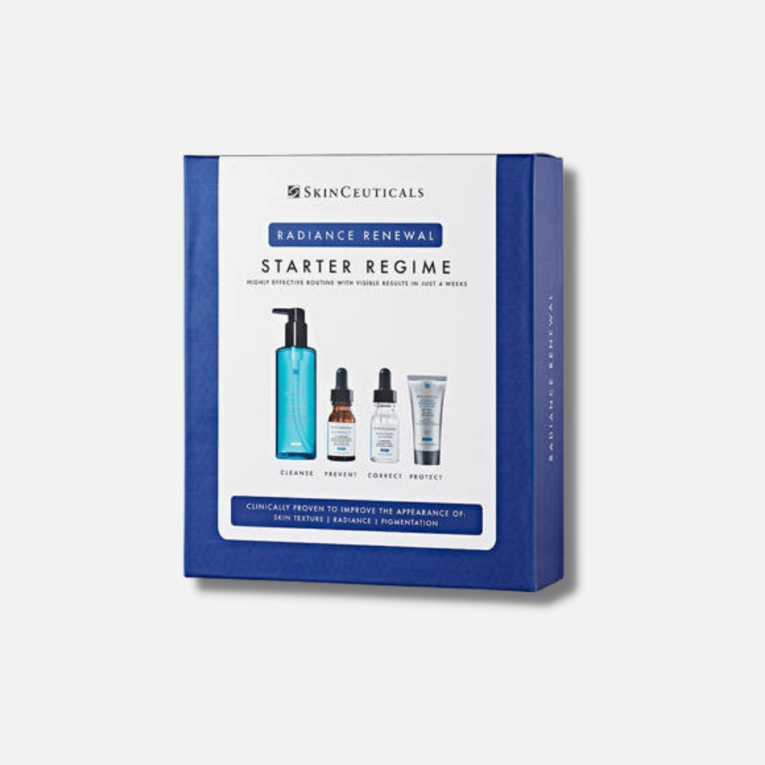 SkinCeuticals Radiance Renewal Starter Kit - Complete Skincare Set for Combination and Discoloration-Prone Skin, with Powerful Brightening and Anti-Aging Formulas