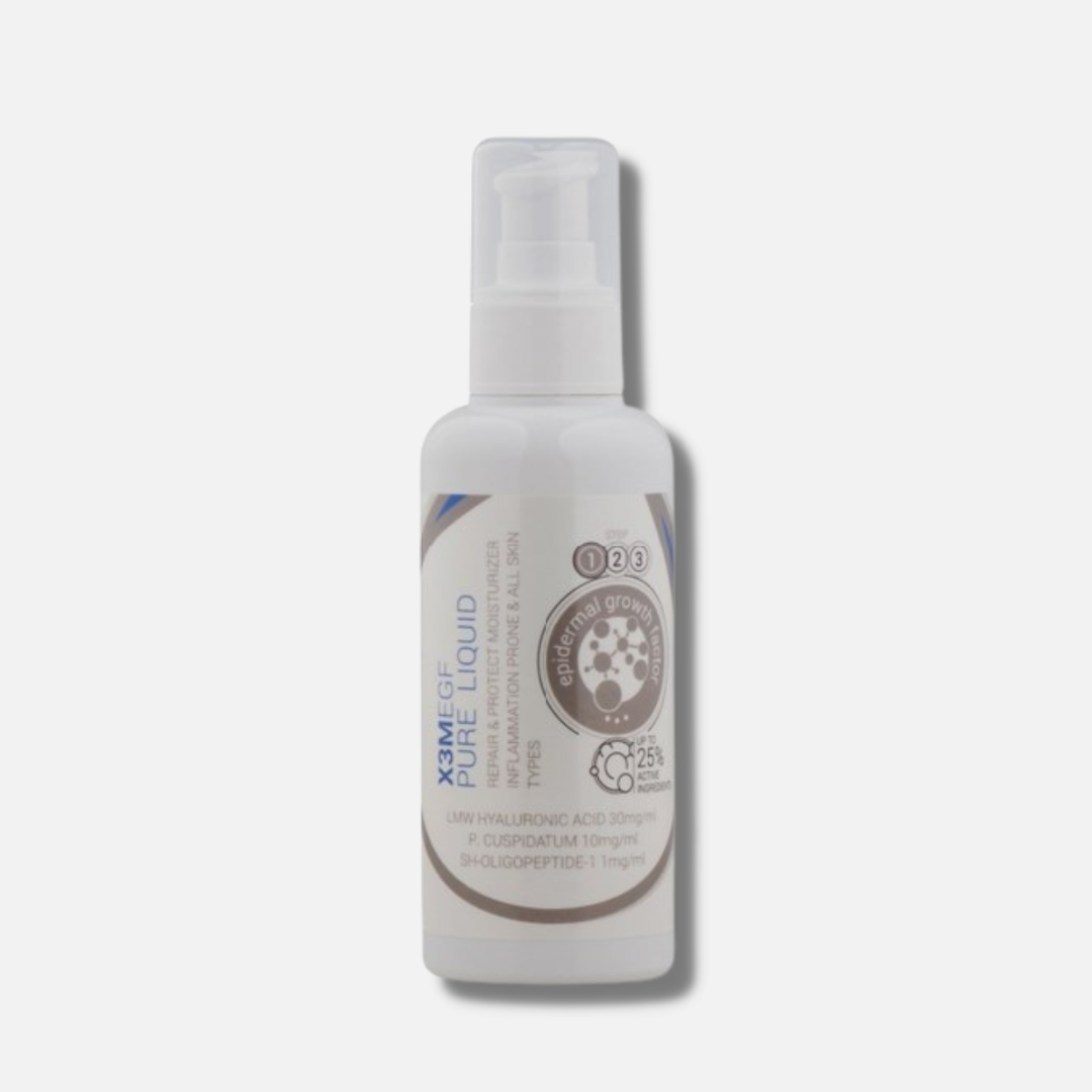 CLINICCARE X3M EGF Pure Liquid Moisturiser 100ml - Nourish and hydrate your skin with our pure EGF-infused liquid moisturizer for a revitalized and healthy complexion