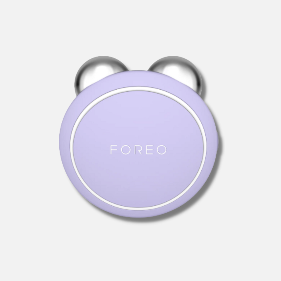 FOREO BEAR MINI: Tone and lift your skin with the compact and portable FOREO BEAR MINI, a powerful microcurrent facial device for achieving a firmer and more youthful-looking complexion