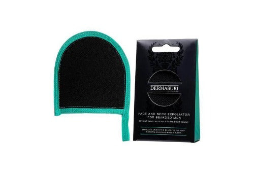 DERMASURI Face and Neck Exfoliator for Bearded Men