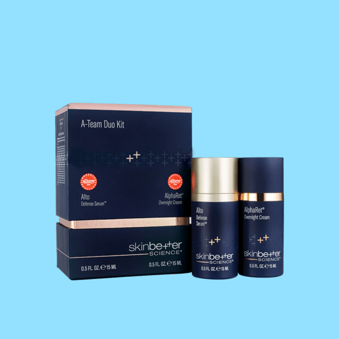 SKINBETTER SCIENCE Protect &amp; Correct A-Team Duo Kit 15ml x2 - Unleash the power of our Protect &amp; Correct A-Team for visibly rejuvenated skin. Experience the ultimate skincare duo.