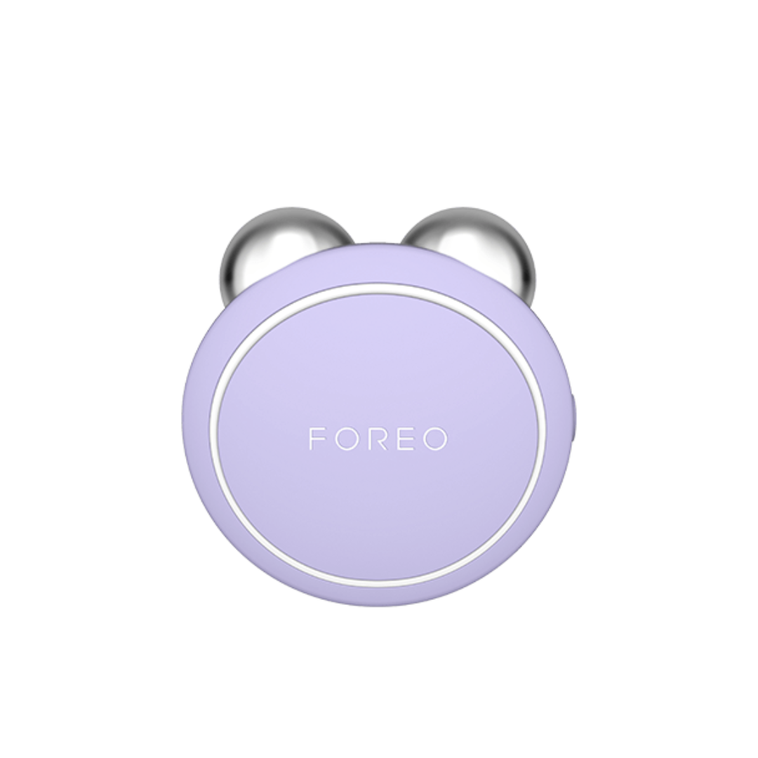 FOREO BEAR MINI: Tone and lift your skin with the compact and portable FOREO BEAR MINI, a powerful microcurrent facial device for achieving a firmer and more youthful-looking complexion