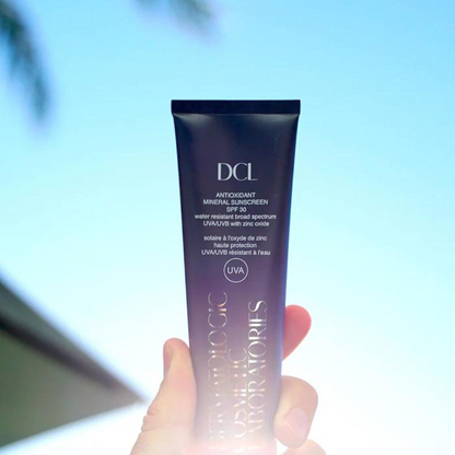 DCL SKINCARE Antioxidant Mineral Sunscreen SPF30: Protect your skin from harmful UV rays with the DCL SKINCARE Antioxidant Mineral Sunscreen SPF30, a nourishing sunscreen enriched with antioxidants to shield your skin while promoting a healthy and radiant complexion
