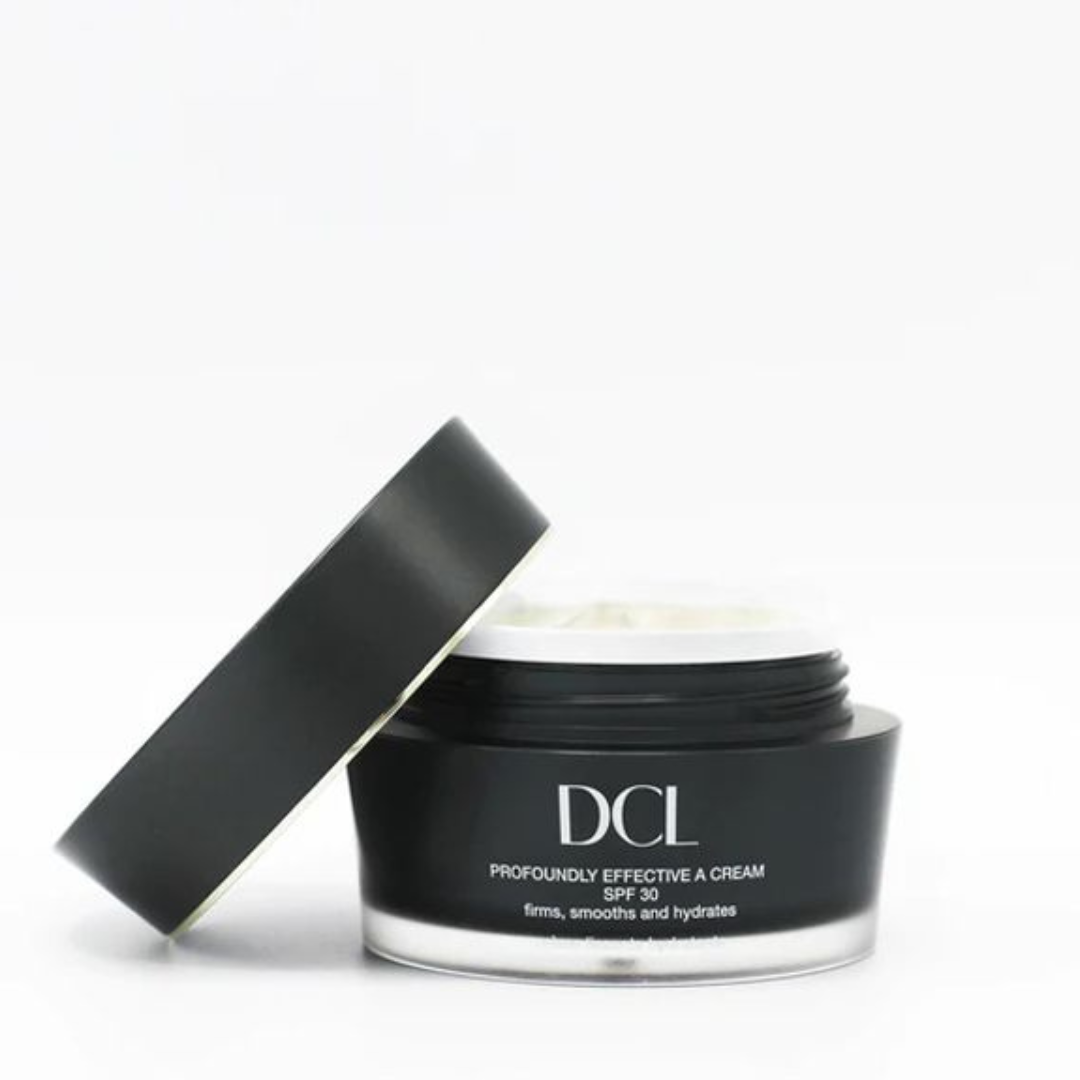 DCL SKINCARE Profoundly Effective A Cream SPF 30: Achieve profound skin transformation with DCL SKINCARE Profoundly Effective A Cream SPF 30, a powerful anti-aging cream enriched with retinol that helps reduce the appearance of fine lines, wrinkles, and discoloration while providing sun protection for a youthful and radiant complexion.